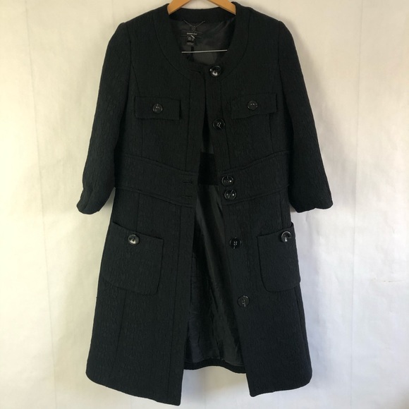 Mango Jackets & Blazers - MANGO || Textured Trench Dress Coat / Suit Jacket